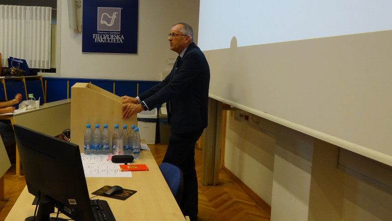 Predavanje Zgodnji Slovani kot fenomen in problem – prof. dr. Peter Štih, foto: dr. Danijela Trškan